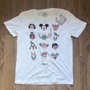 Disney 100 Years of Wonder White T-Shirt (Large) (Unisex)